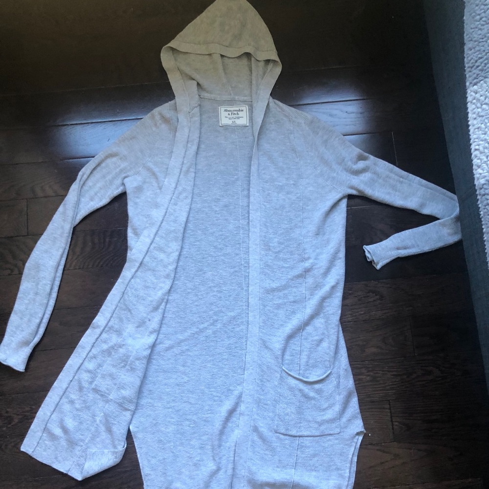 Grey cardigan from Abercrombie & Fitch